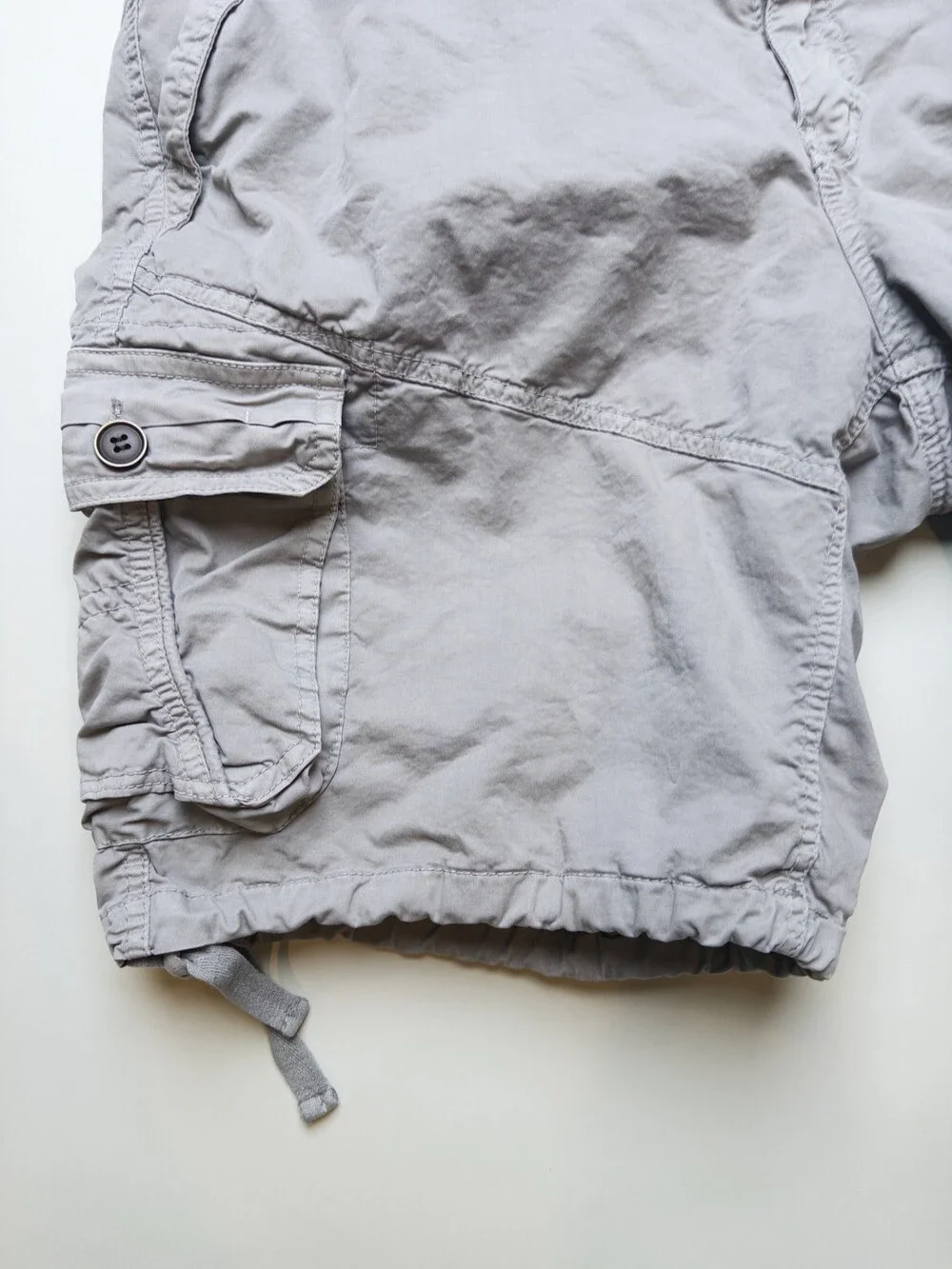 Four Steeds Cargo Shorts Mens 16 (W36) Gray Utility Pockets Summer Y2K Dad Short